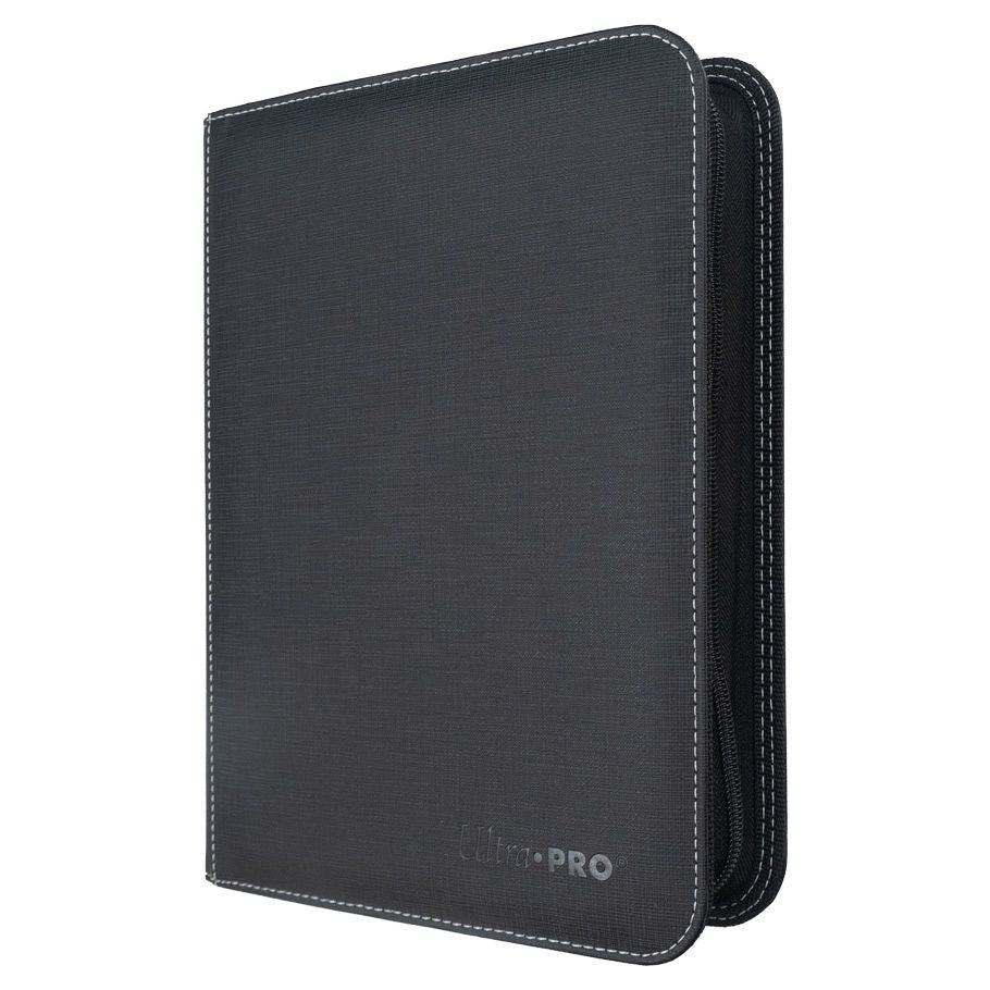 4-Pocket PRO Zippered Toploader Binder: Black
