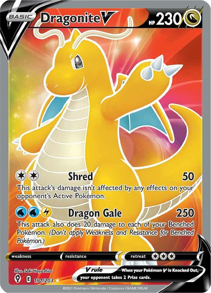 Dragonite V (191/203) - Evolving Skies (SWSH07)