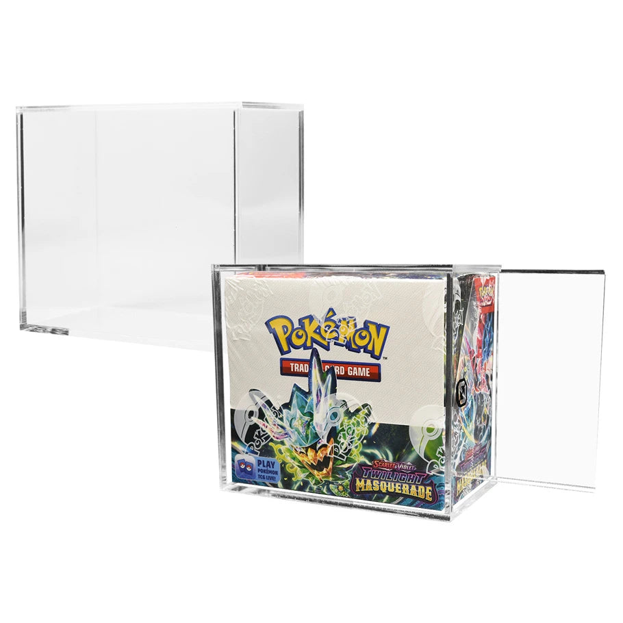 Sliding Lid Acrylic Display Case: Pokémon Booster Box