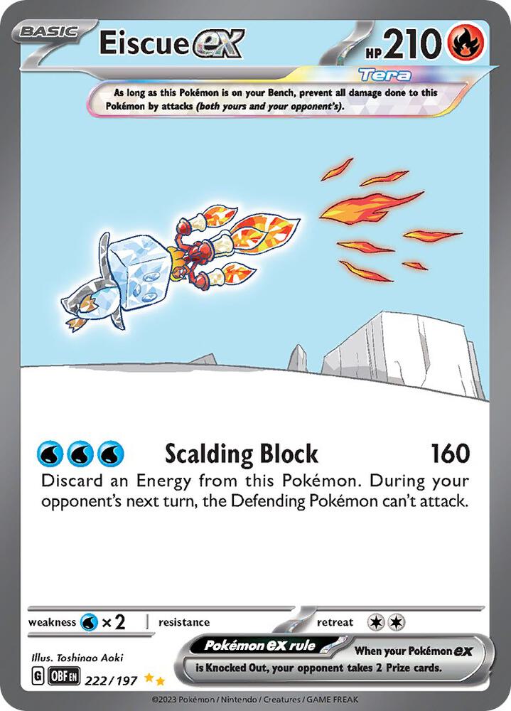 Eiscue ex (222/197) - Obsidian Flames (OBF)