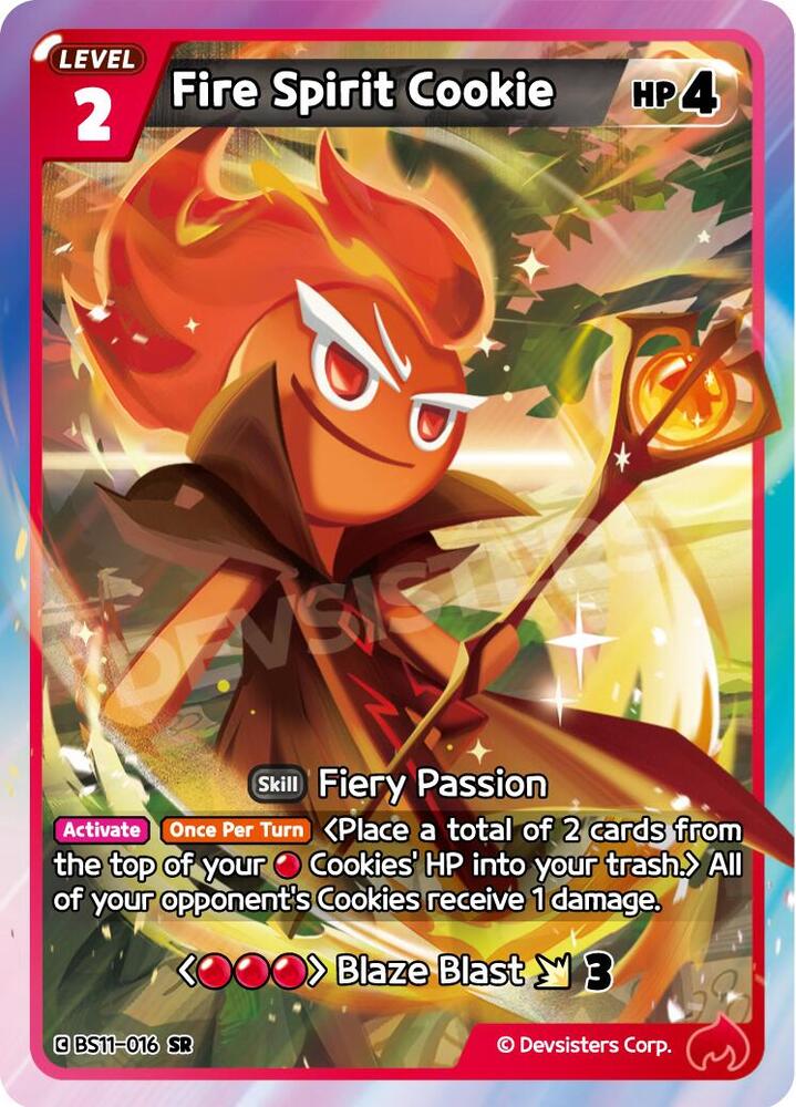 Fire Spirit Cookie (016) (SR) - The Dark Enchantress War