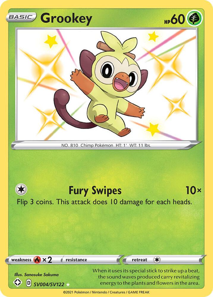 Grookey (SV004/SV122) - Shining Fates