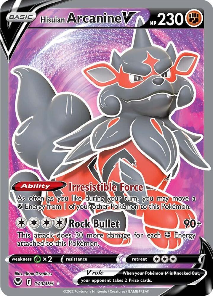 Hisuian Arcanine V (179.195) - Silver Tempest