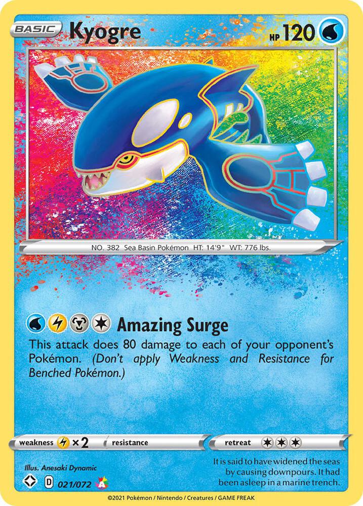 Kyogre (021/072) - Shining Fates