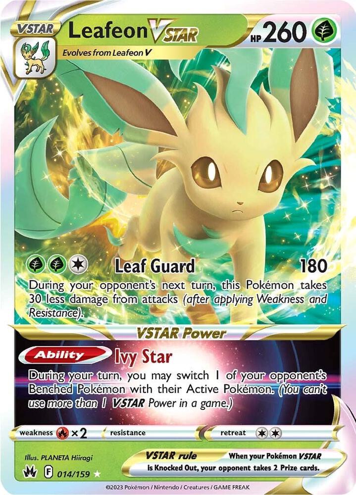 Leafeon VSTAR (014/159) - Crown Zenith