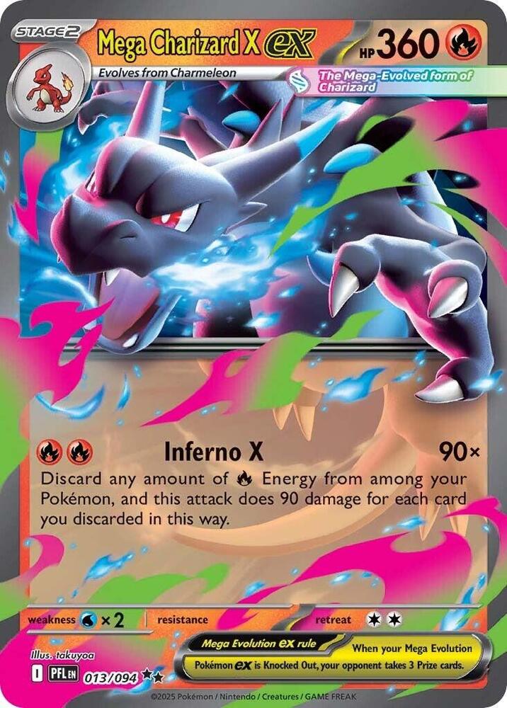 Mega Charizard X ex (013/094) - Phantasmal Flames