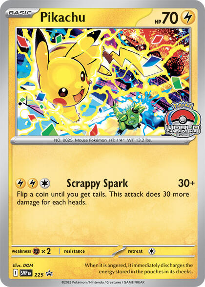 Pikachu - SV 225 (World Championship 2025 PROMO)