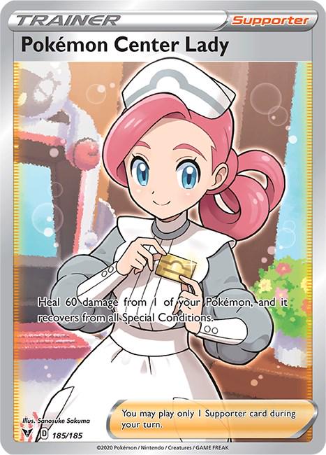 Pokemon Center Lady (185/185) - Vivid Voltage