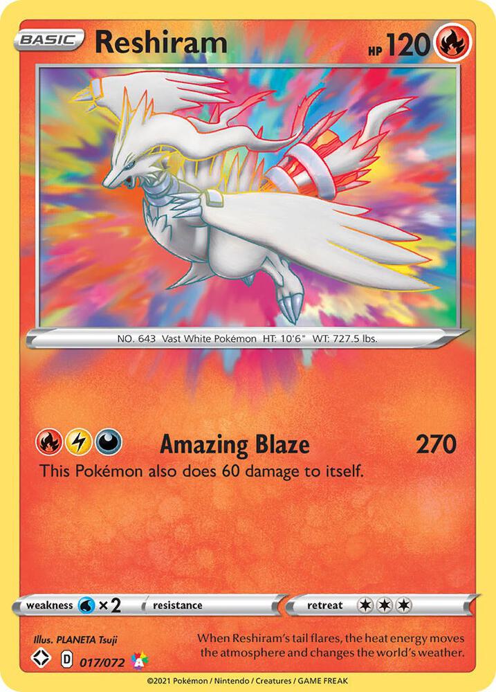 Reshiram (017/072) - Shining Fates (SHF)