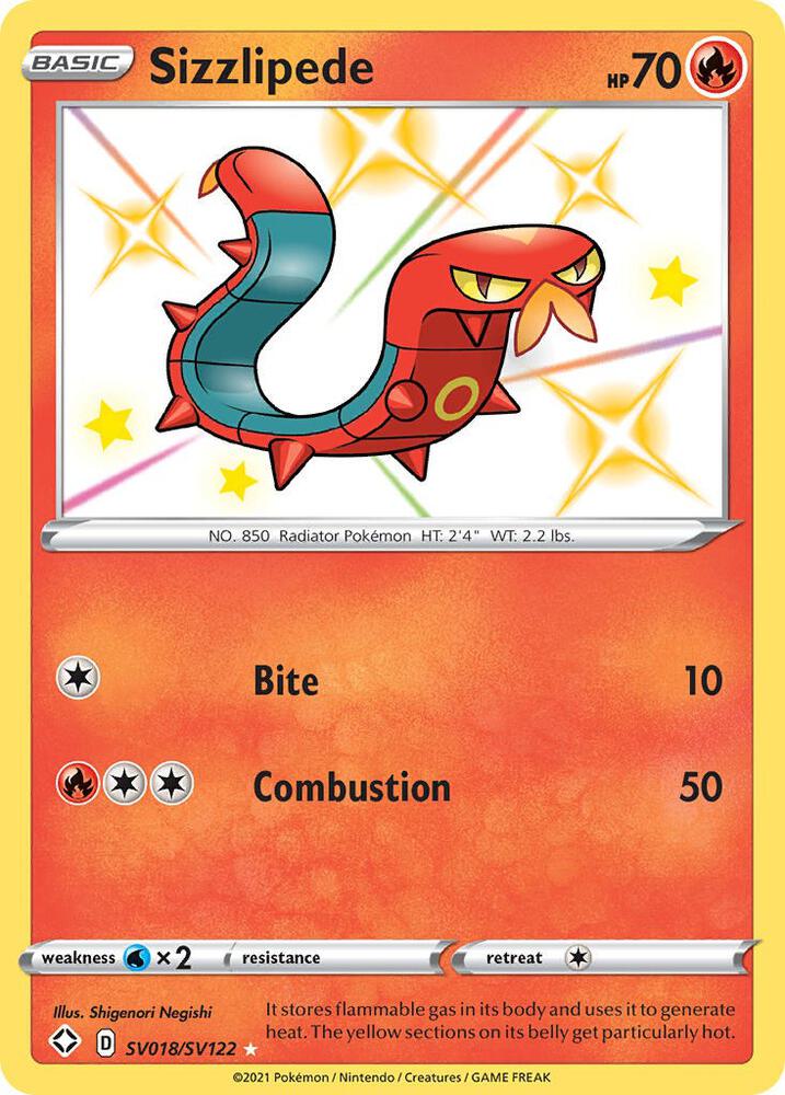 Sizzlipede (SV018/SV122) - Shining Fates