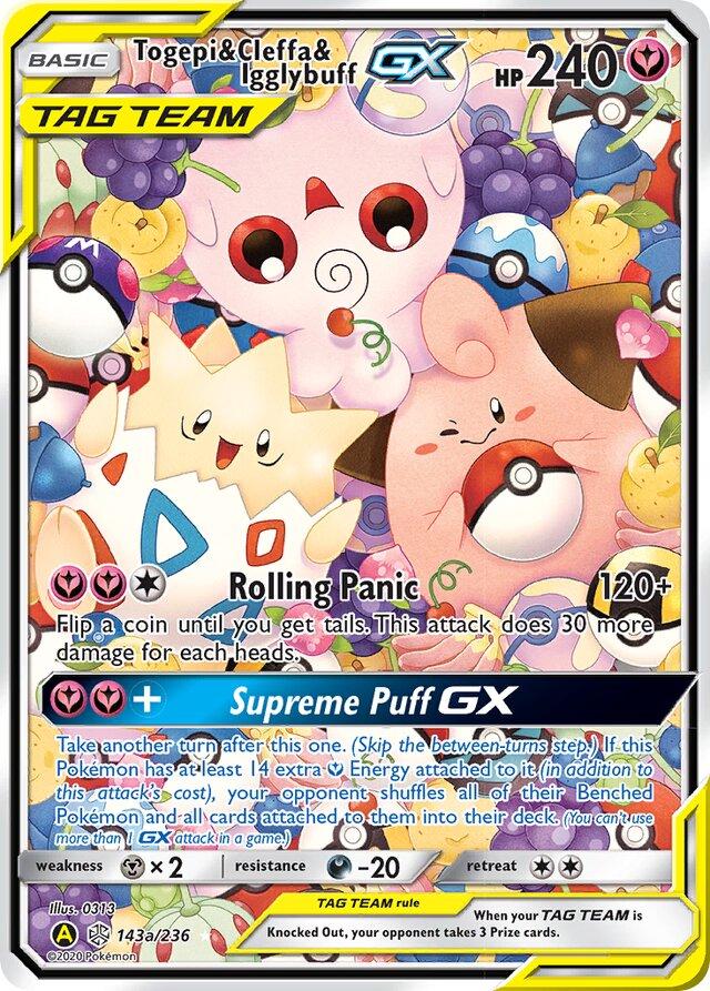 Togepi & Cleffa & Igglybuff GX (143a/236)-Comic Eclipse