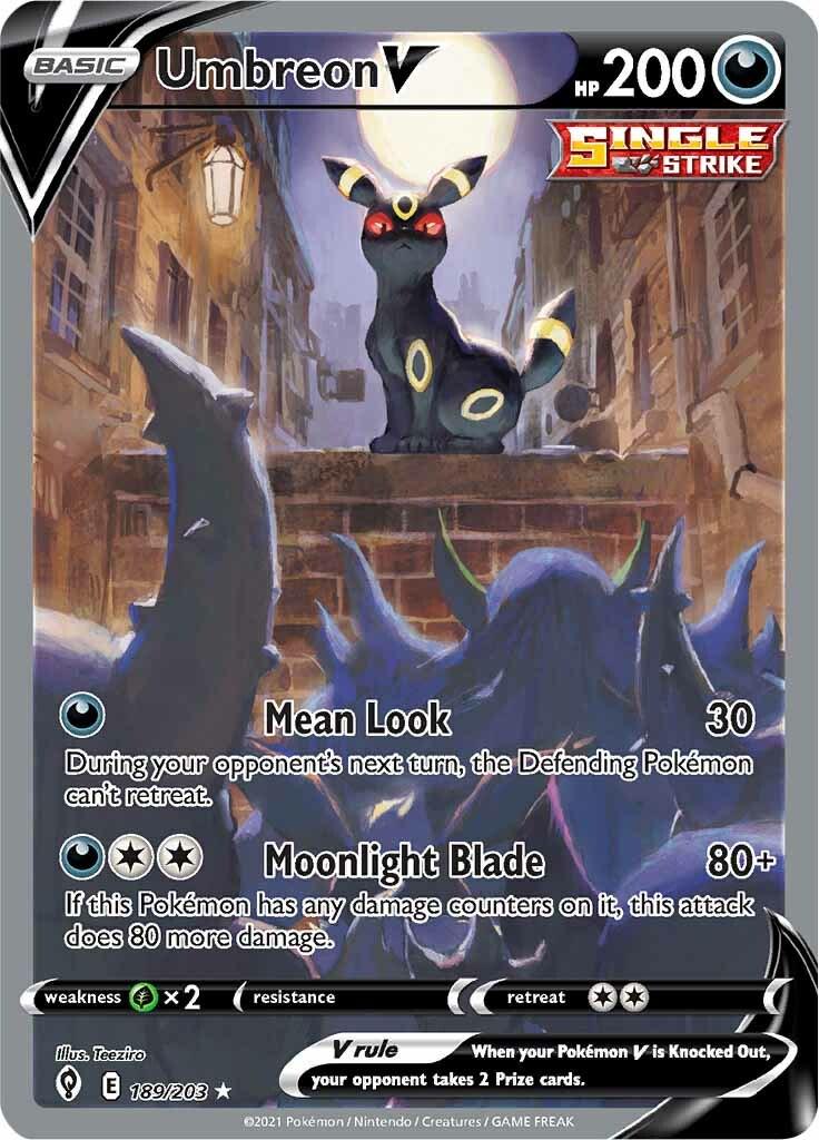 Umbreon V (189/203)-Evolving Skies