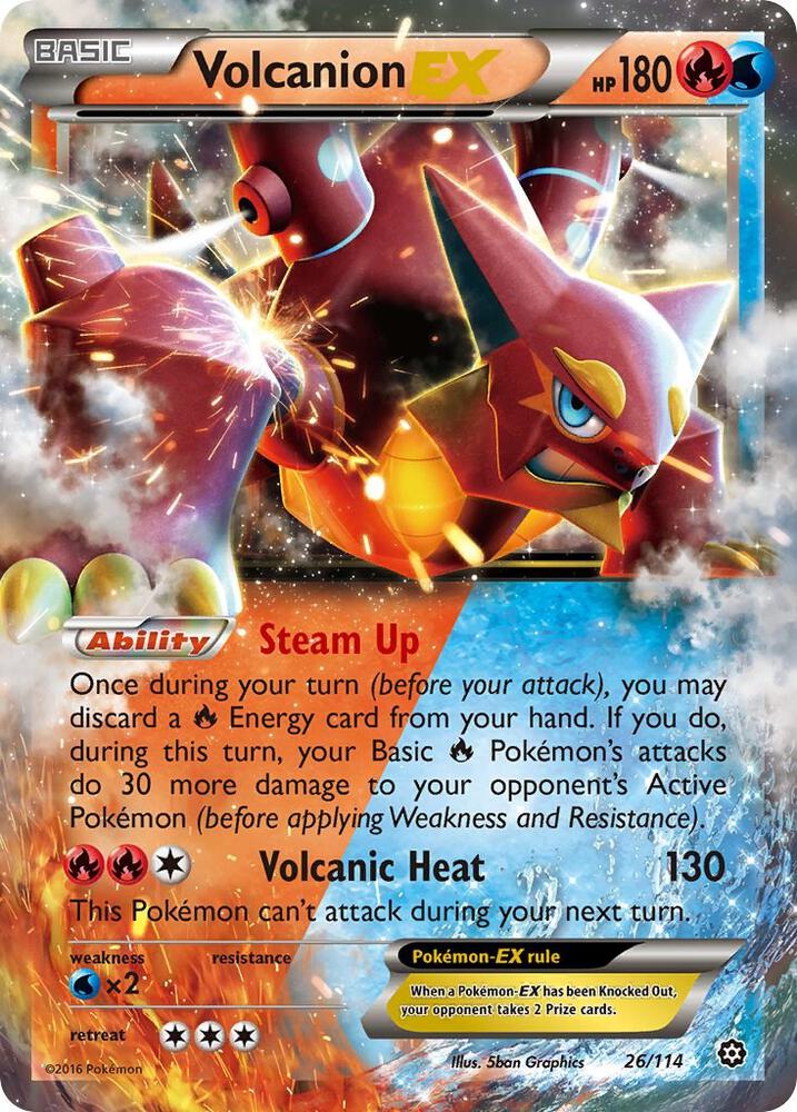 Volcanion EX (026/114) - XY Steam Siege