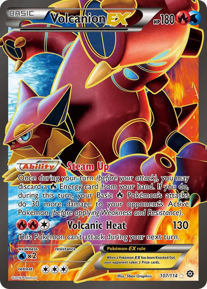 Volcanion EX (107/114) - XY Steam Siege
