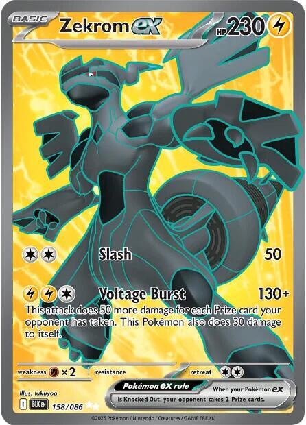 Zekrom ex (158/086) - Black Bolt (BLK)