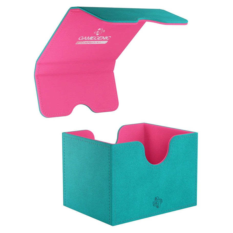 GameGenic - Sidekick 100+ XL Teal/Pink Deck Box