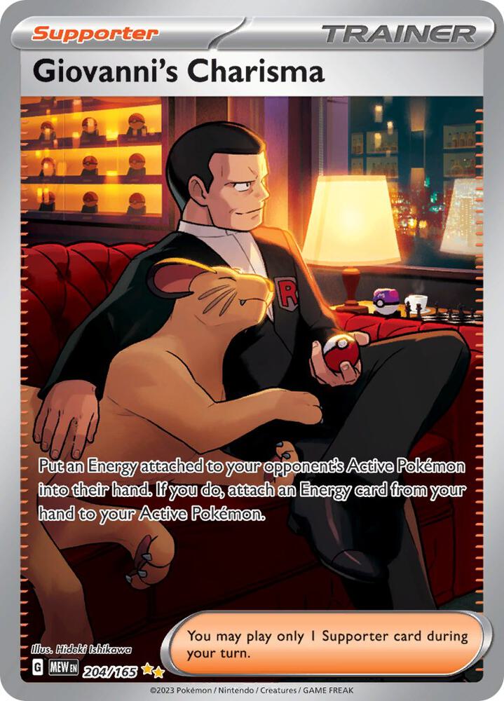 Giovanni's Charisma (204/165) - Scarlet & Violet 151 (MEW)