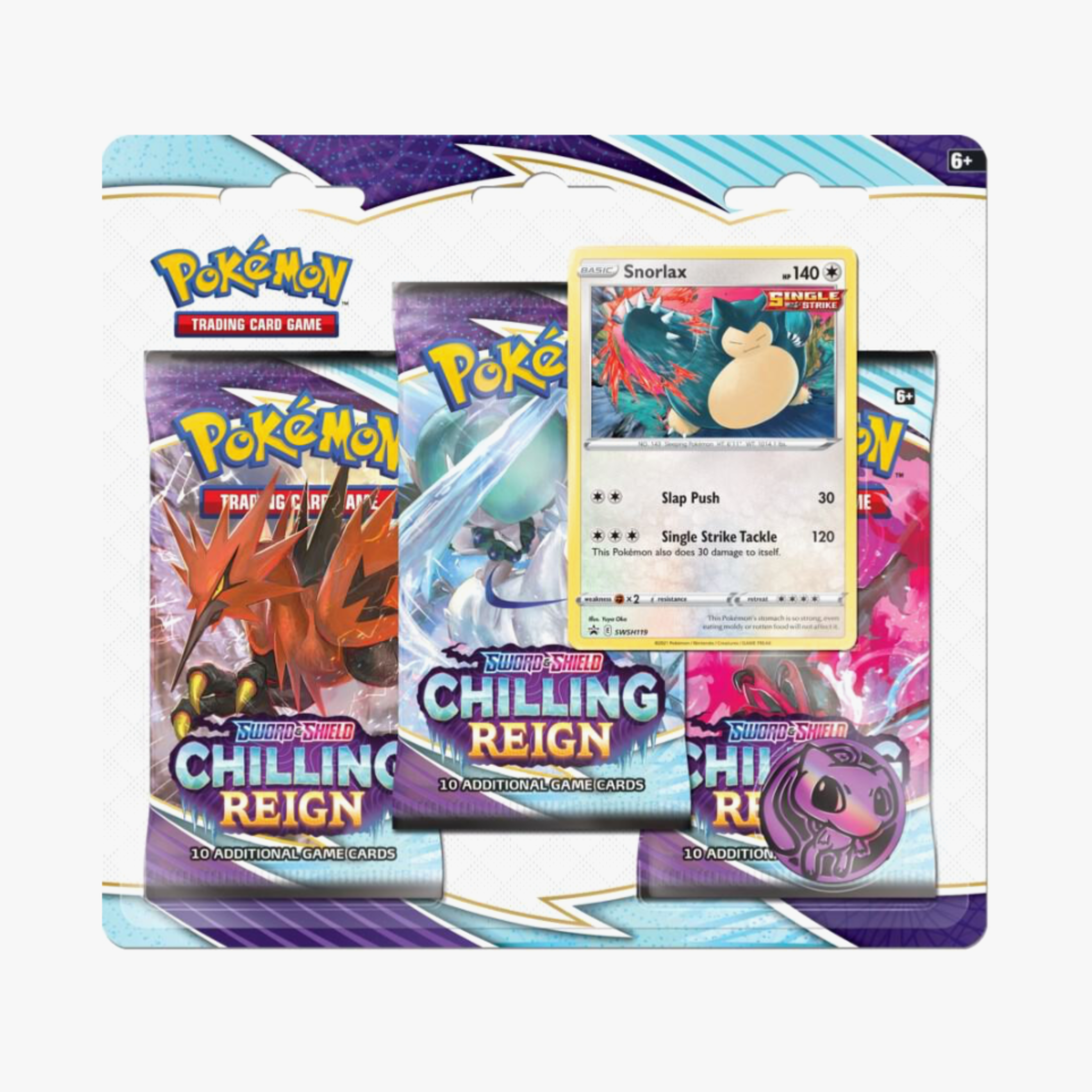 Sword & Shield CHILLING REIGN 3-Pack Blister