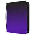 9-Pocket Zippered Toploader Binder: Black & Red