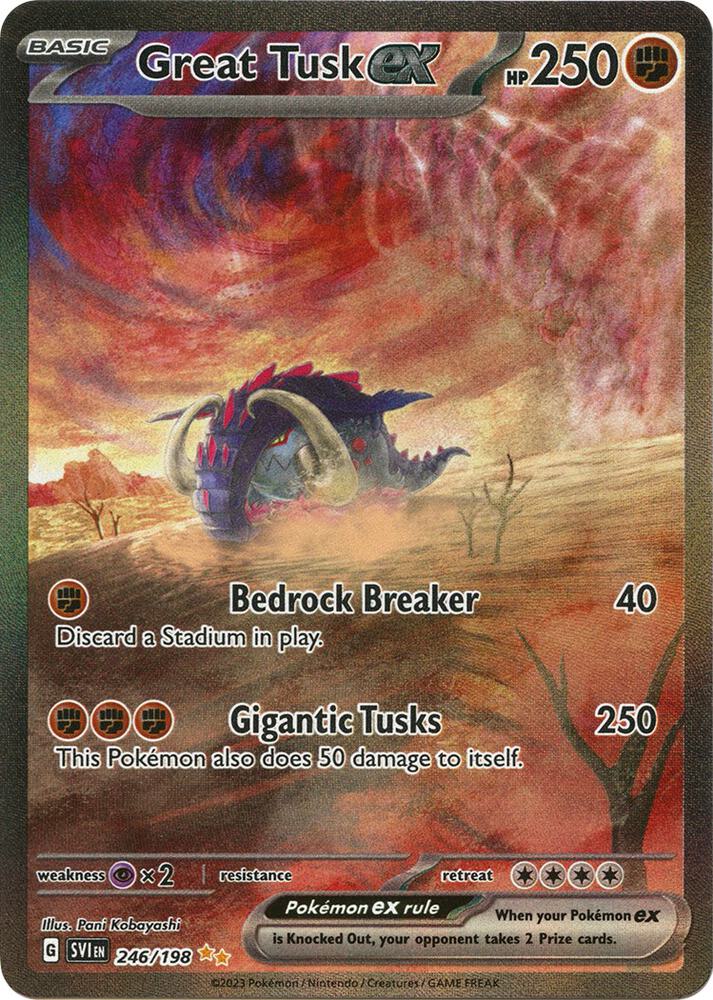 Great Tusk ex (246/198) - Scarlet & Violet Base Set (SVI)