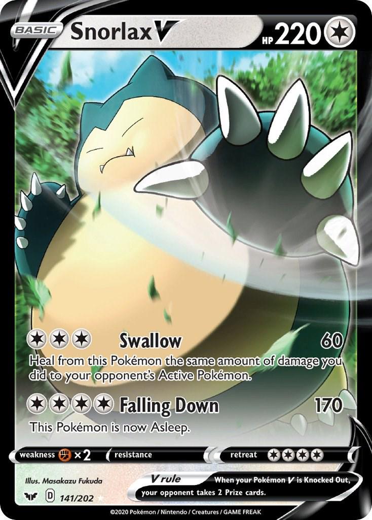 Snorlax V (141/202) - Sword & Shield Base Set
