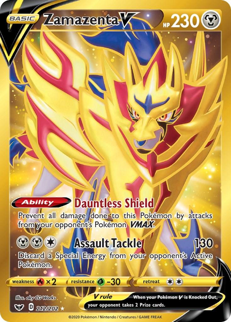 Zamazenta V (212/202) - Sword & Shield Base Set